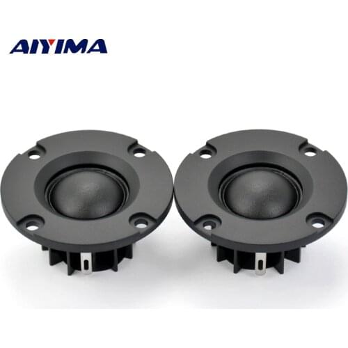 AIYIMA 2 inch 4/6/8 Ohm 15W Dome Silk Film Tweeters Audio Loudspeakers Neodymium Hifi Treble 20 Cores Mini Portable Speaker 2PCS