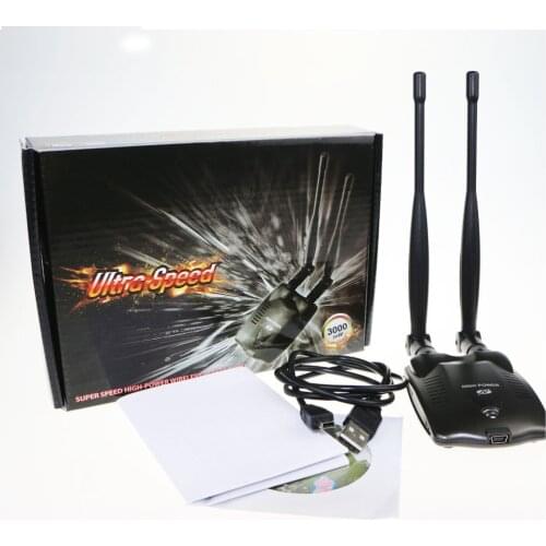 3000MW High Power Signal USB Wireless WIFI Adapter 2 Antenna 802.11bgn 150Mbps Ralink 3070