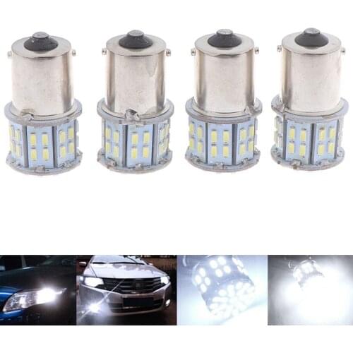 4pcs 12V 6000K 1156 3014 50SMD LED car lights 1156 turn signal highlight chip bulb white light