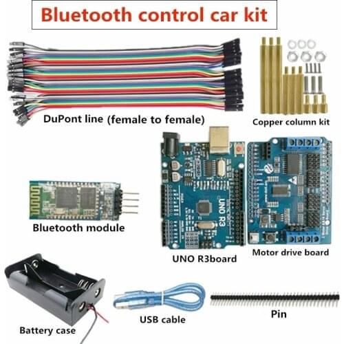 Bluetooth Control Car Kit Robot / Robotic Arm / Tracked Tank Car Controller Universal Kit