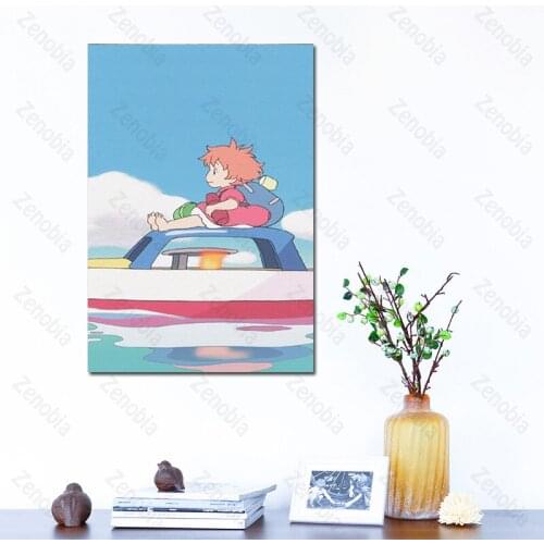 Home Decoration Anime Character Little Girl with Yellow Hair In Pink Clothes Can Be Customized Poster Wall Art Decoration Canvas