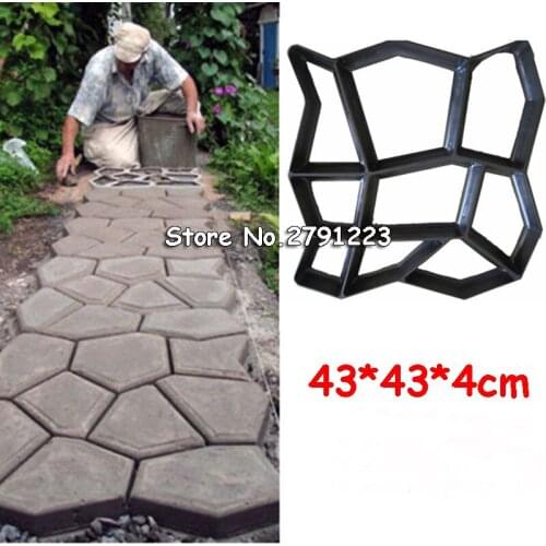 Garden Path Maker Mold Walk Pavement Concrete Mould DIY Manually Paving Cement Brick Stone Road Concrete Molds Pathmate Moulds