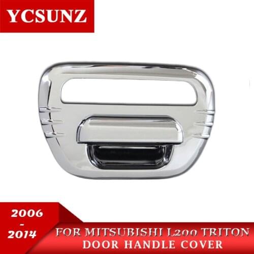 Chrome Tail Gate Cover For Mitsubishi L200 Triton 2006-2014 Accessories Plate Rear Gate Cover For Mitsubishi L200 Triton Ycsunz