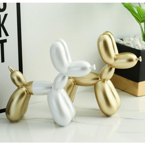 Coffee shop Creativity Decoration Resin Dog Vintage Home balloon Wedding Decoration Crafts Office Room Desk Statues Ornament