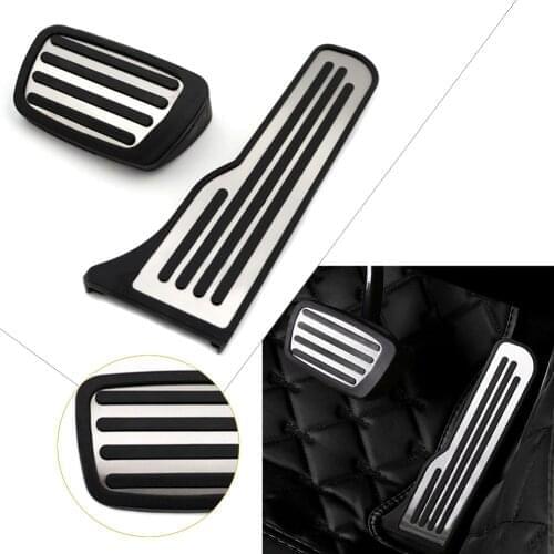 2Pcs AT Car Anti-slip Fuel Gas Brake Pedals Pad Cover Kits Accessories For Chevrolet Camaro 2016 2017 2018 LHD Only