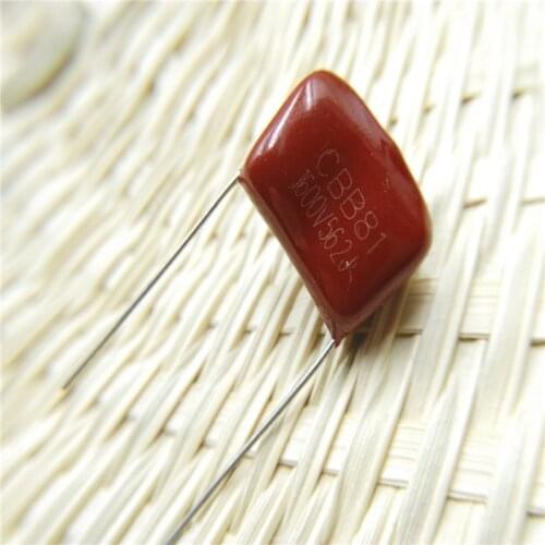 20pcs CBB 562 1600V 562J 1.6KV 5.6nF 0.0056uF P15 CBB81 Capacitors