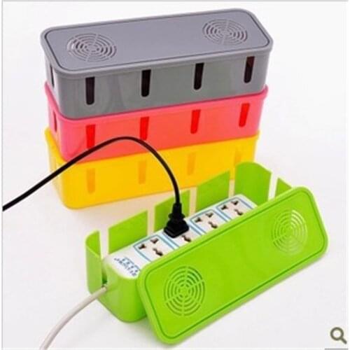 Power Strip Storage Box Organizer Rack Safety Socket Outlet Board Container Cables Electric Wire Case Accessories
