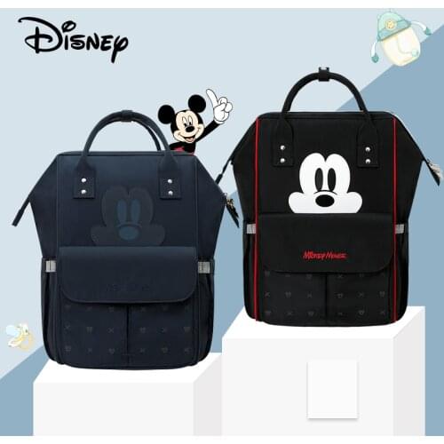 Cute Mickey USB Diaper Bag Waterproof Baby Maternity Bag Stroller Big Large Capacity Changing Bag Baby Minnie Pre-design