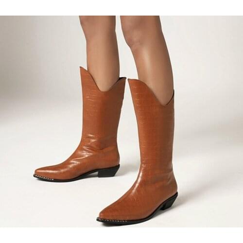 New Womens Winter Shoes Knight Boots Womens Winter Fleece Vintage Ankle Boots Platform Thick Heel Size 48 0211-5