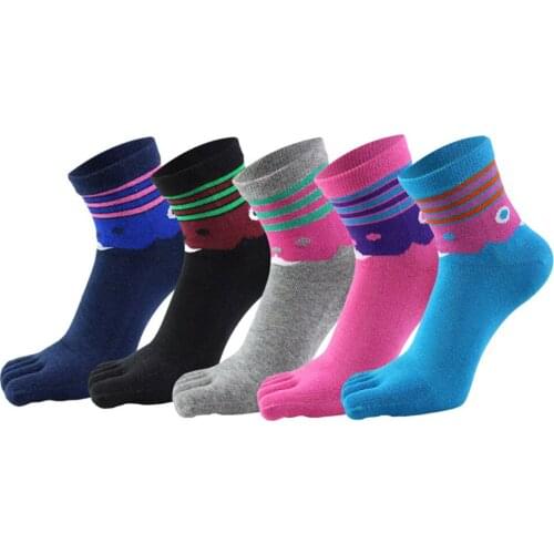New Womens Socks Cotton Five Finger Sockss Casual Toe Sock Socks Summer Breathable Calcetines Ankle