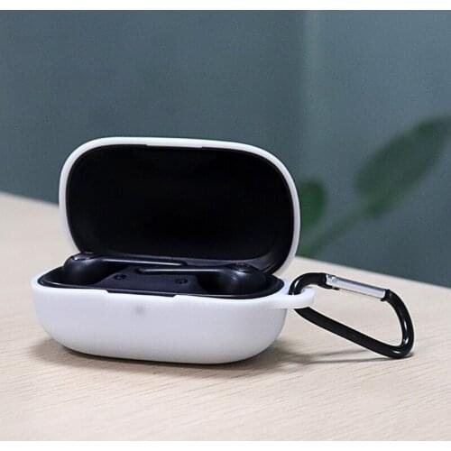 Clamshell Opening Anti-shock Flexible Silicone Cover Protective Case Full Shell for-Anker -Soundcore Life P2 TWS Earphone