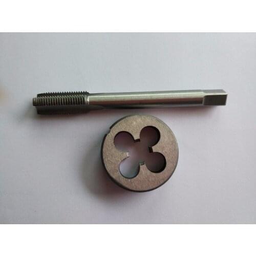 1pc HSS Machine M9 X 0.5 0.75 1.0 1.25mm Plug Tap and 1pc m9 X 0.5 0.75 1.0 1.25 mm Die Threading Tools
