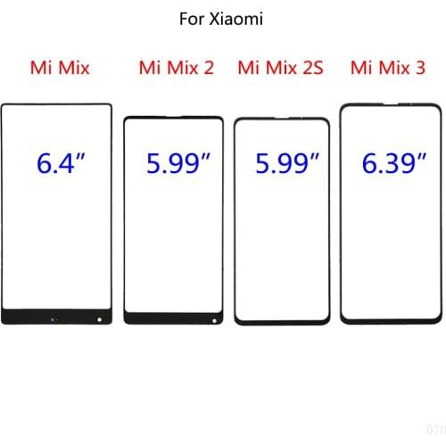 Touch Screen Panel LCD Display Screen Front Touch Cover Outer Glass Lens For Xiaomi Mi Mix 2 2S 3