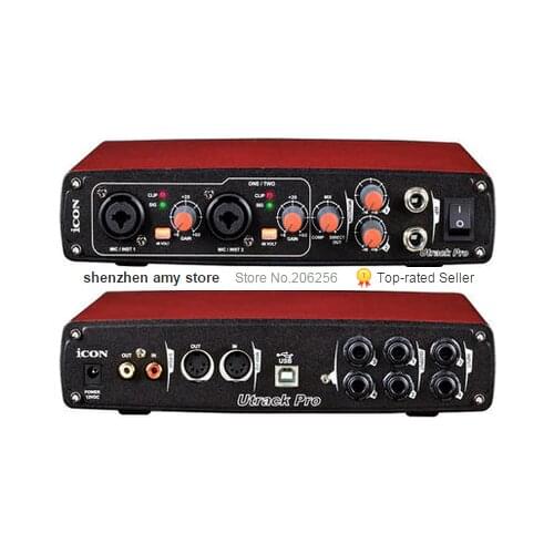 Cheap Promotions ICON Utrack Pro external USB professional audio interface recording sound card free shipping