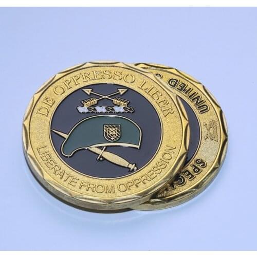 Army Special Forces Green Beret Challenge Coin Challenge Coins Collectibles