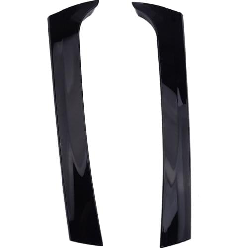 1Pair ABS Car Rear Window Side Wing Spoiler Splitter Trim Bezel Cover Styling Black Fit For VW Tiguan MK2 2017 2018 2019