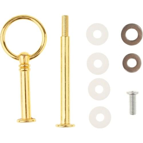 2 Tier Metal Round Top Fruit Cake Stand Fruit Food Plate Jewelry Display Rack Center Handle Fitting Hardware Rod