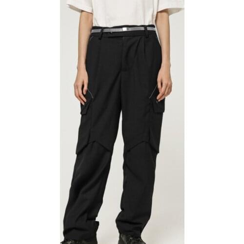 27-46 2020 women Mens clothing Hair Stylist fashion show Ribbon overalls pants plus size costumes