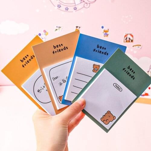 30 sheets Kawaii Sticky Notes Notepad Memo Pad Sketchbook Sticker Scrapbooking Bookmark Cute Stationery For School Diary 02249