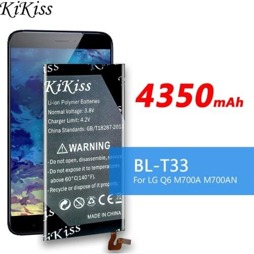 4350mAh BL-T33 Battery For LG Q6 M700A M700AN M700DSK M700N batteries BL T33 BLT33 Cell Phone Replacement Batteries + Gift Tools