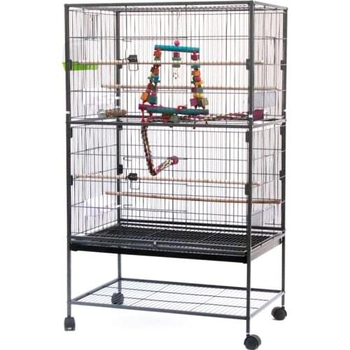 78*52*132cm Wire Bird Cage Parrot Parakeet Thrush Metal Cage Canary Nest Bird House Pet Supplies HWC