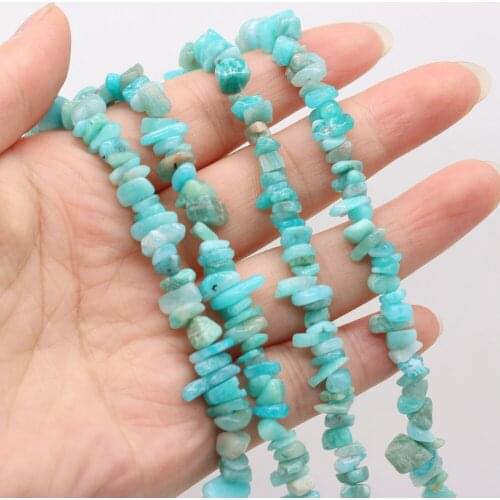 Irregular Beads Natural Stone amazonite Gravel beaded for Women Jewelry Making Charm DIY Necklace Bracelet Accessories 5-8mm