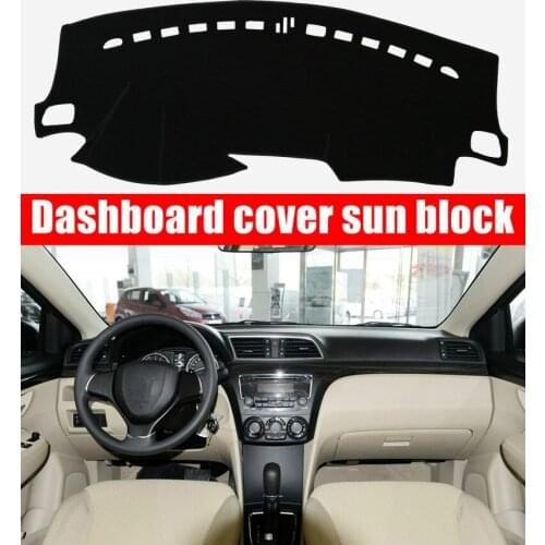 Dashboard Cover Mat Pad Dashmat Dash Cover Sun Shade Instrument Protect Carpet Car Styling Accessories For Suzuki Ciaz 2014-2018