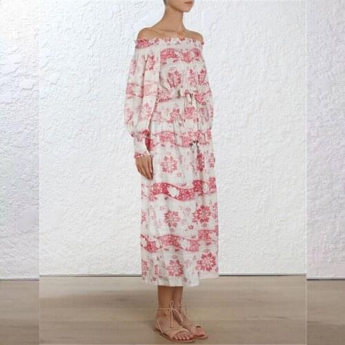 He and Chow Off-the-shoulder Summer Dresses