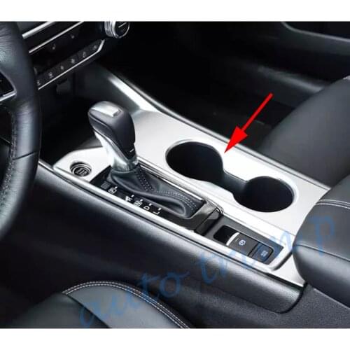 Chrome Car Gear Shift Box Frame Holder Protector Cover Trim Frame Accessories Fit For Nissan Altima 2019 2020 2021 LHD