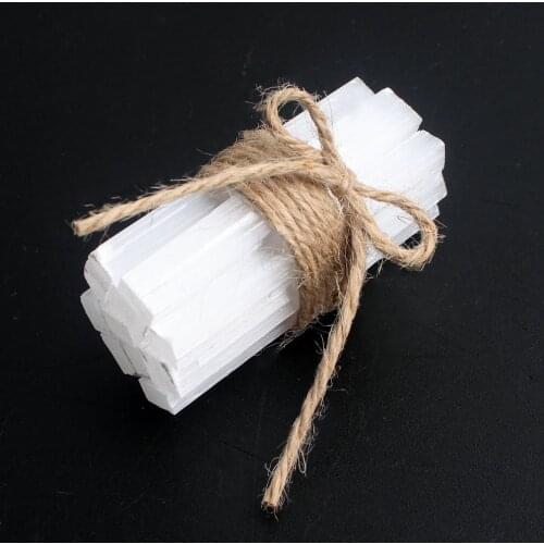 Natural high quality selenite gypsum strip selenite rod crystalline selenite mineral specimen household energy healing stone