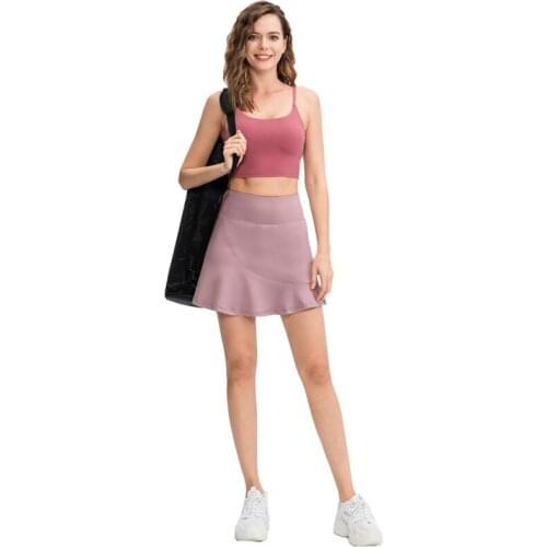 Mini Sports Skirt For Women Loose Fake Two-piece Anti-walking Speed Dry Running Fitness Skirt Tennis Skirts Y1