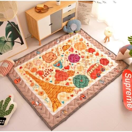 Infant Shining 145X195CM Baby Play Mats 2.5CM Thickening Cartoon Blanket Children Game Carpet Machine Washable Cotton Playmat