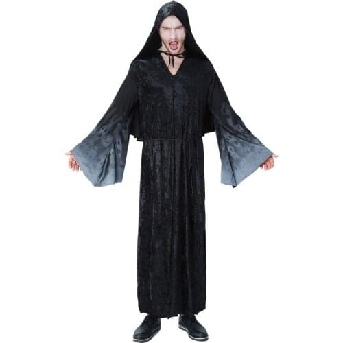 Male Fund Wizard Serve Black Ghost Night Halloween Ghost Play The Role Serve Cosplay Show Yi Shang City Clothing