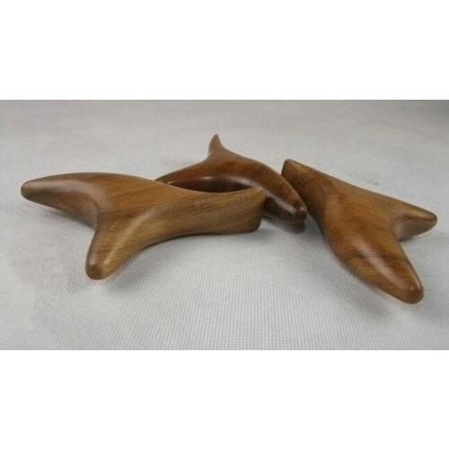 New arrival sandalwood foot acupuncture massage sitck | trigonometric multifunctional scraping plates wooden body point sticker