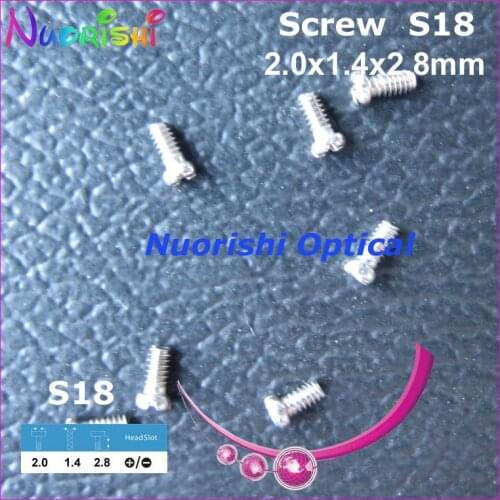 S18 2.0x1.4x2.8mm 10000pcs Sunglass Eyewear Eyegalss Glasses Spectacle Repairing Mini Screws Head in - or + Type Free Shipping