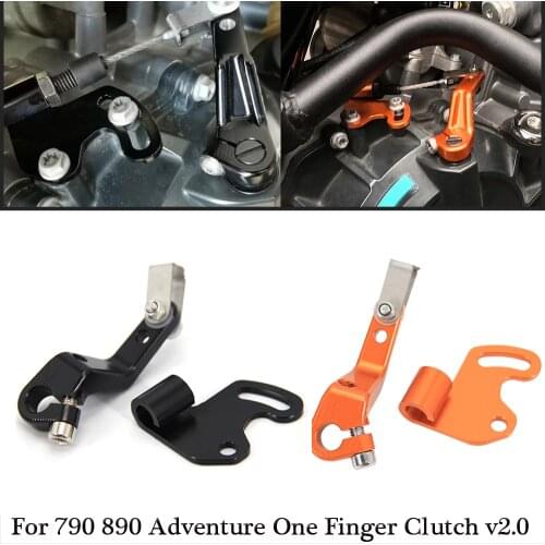 Orange 790 890 Adventure Stunt Clutch Lever Easy Pull Cable System One Finger Clutch v2.0 for 790 890 Adventure 2018 2019 2020