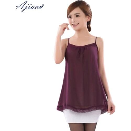 Genuine anti-radiation fashion maternity camisole electromagnetic radiation shielding 100% silver fiber pregnant woman clothing