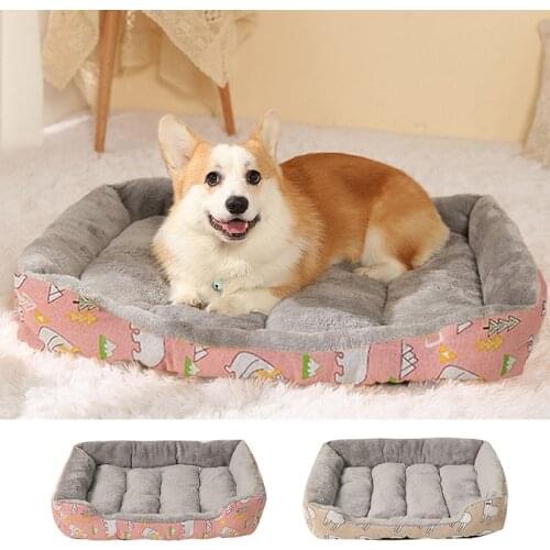 Dog Beds Soft Fleece Bed for Small Large Dog Super Soft Warm Sofa Waterproof Bottom Plus Size Soft Pet Bed Cat Bed Autumn Winter