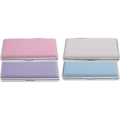 Portable Woman Slim Cigaret Case Aluminum Cigar Cigarette Tobacco Holder Box