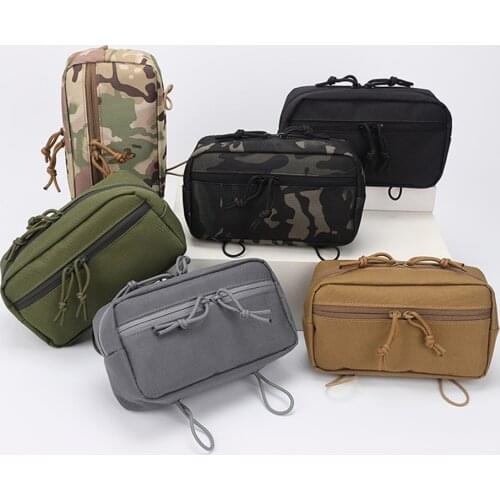 Durable 600D Outdoor Military Tactical Waist Bag Multifunctional Zipper Hunting Pack Accessory Belt Hanging Pouch