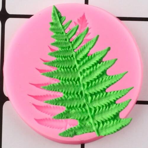 Fern Leaf Silicone Mold Leaves Cupcake Topper Fondant Cake Decorating Tools DIY Baking Candy Clay Chocolate Gumpaste Moulds