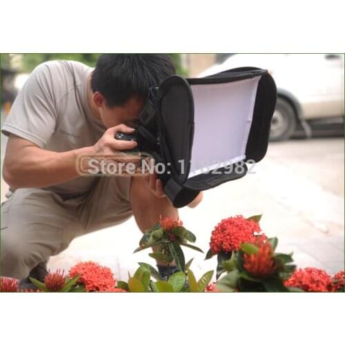 Flash Reflector Softbox Diffuser Soft Box Photo Diffuser Soft Light Box Black Bag for Canon Nikon Sony Camera 600EX/580EXII/430E