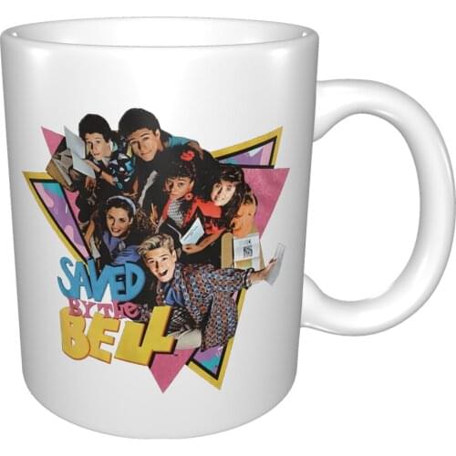 Saved By The Bell Colorful Group Photo Adult Mug Coffee Cup Coffee Mug Personalized Mug Double Bottom Glass