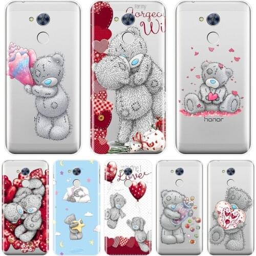 Back Cover For Huawei Honor 6A 4C 5C 6C Pro Tatty Teddy Kawaii Bear Love Soft Silicone Phone Case For Huawei Honor 4X 5A 5X 6 6X