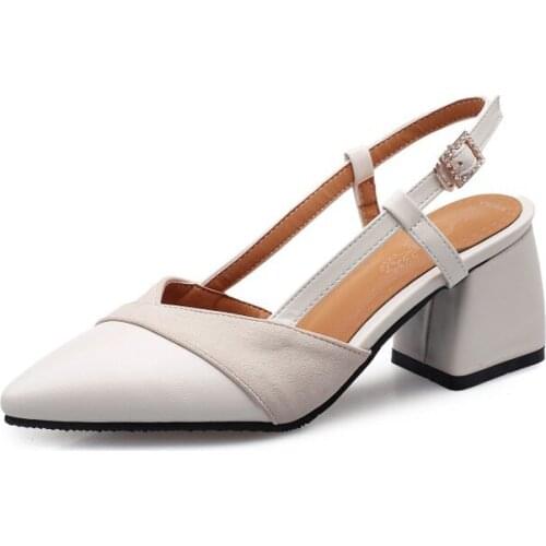 Big Size 11 12 13 14 15 ladies high heels women shoes woman pumps Pointed Package toes Cingulate Thick with Single shoes