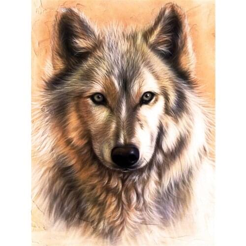 Animal Wolf Printed Canvas 11CT Cross-Stitch Embroidery Kit DMC Threads Painting Hobby Needlework Handiwork Magic Sales