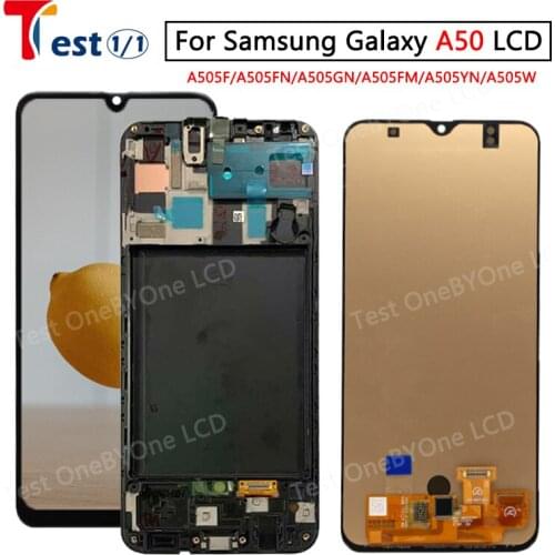 For Samsung Galaxy A50 A505 LCD Display Touch Screen Digitizer A505FN/DS A505F Assembly Replacement For Samsung A50 lcd