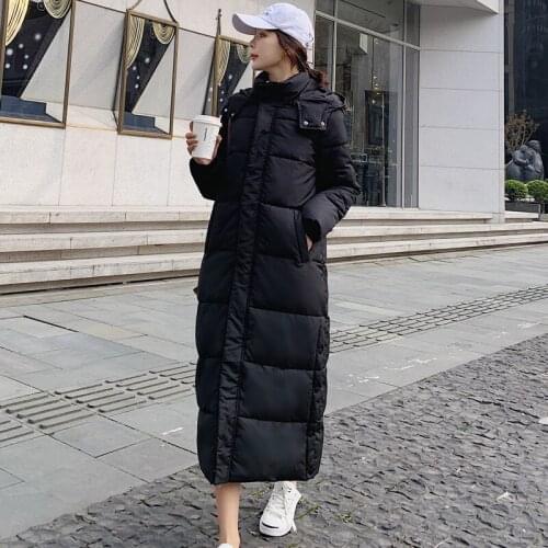 Winter Women Hooded Parkas Casual Jacket New Fashion Girls Long Cotton Padded Coats Windproof Warm Female Thicken Outerwear