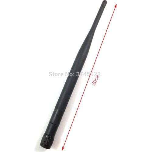 1pcs Rp-Tnc Male Connector Antenna High Gain 6dbi Length 20cm for Wireless Router Dualband Wifi Omni Aerial