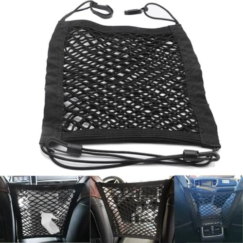 1X Universal Car Organizer Net Mesh Trunk goods Storage Seat Back Stowing Tidying mesh in trunk Bag Network Interior Accessories